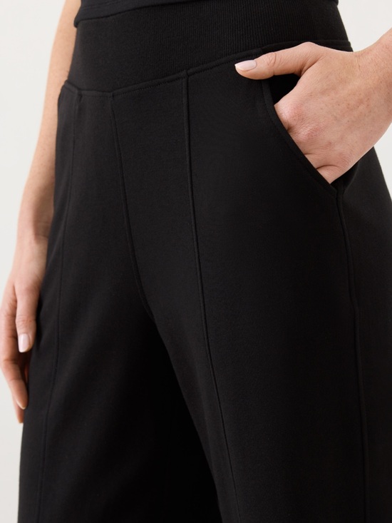 Pact Organic Pants - Everyday Wide-Leg Ponte Pants — Black